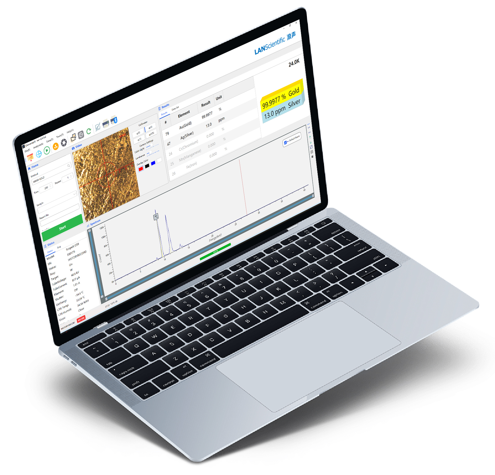 Built-in precious metal brand library allowing adding or deleting by users